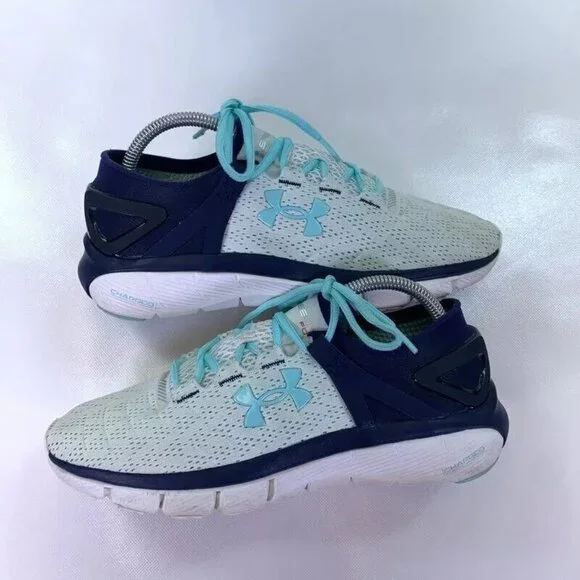 Under Armour Womens Speedform Fortis Running Shoes Blue 1258728-100 Low Top 10 M - Picture 5 of 11